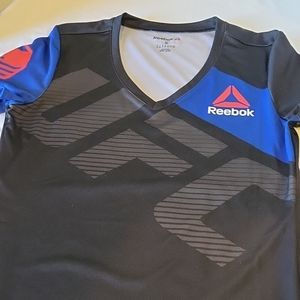 Reebok UFC Ronda Rousey Fighter Women's Shirt, Black - Small, Moisture-wicking